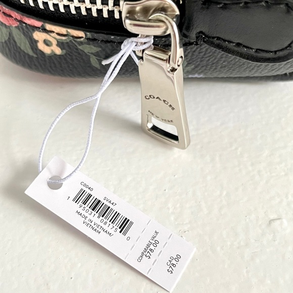 Coach Mini Boxy Cosmetic Case Wildflower Print NWT - Picture 8 of 12